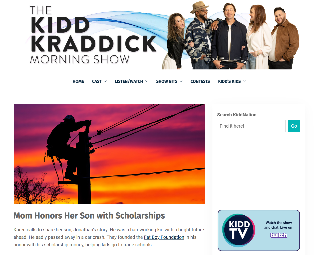 Kidd Kraddick Radio Interview